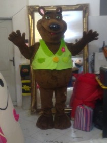 عروسک تن پوش خرس حجمی عمو لاکی